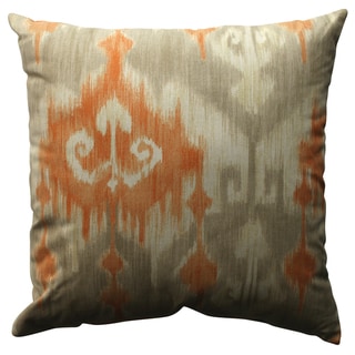 Huge Selection Pillow Perfect Marlena Ikat Orange 18-inch Throw Pillow