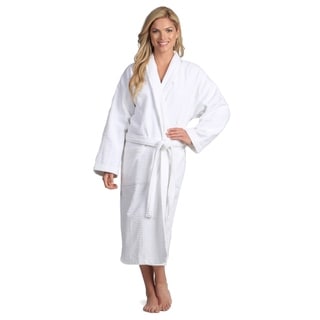 Spa Shawl Collar Full Length Cotton Bath Robe-Image