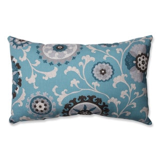 Pillow Perfect Suzani Teal Rectangular Throw Pillow