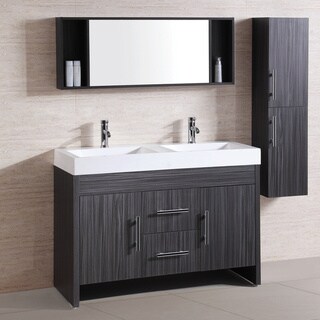 Resin Top 48-inch Double Sink Bathroom Vanity Set