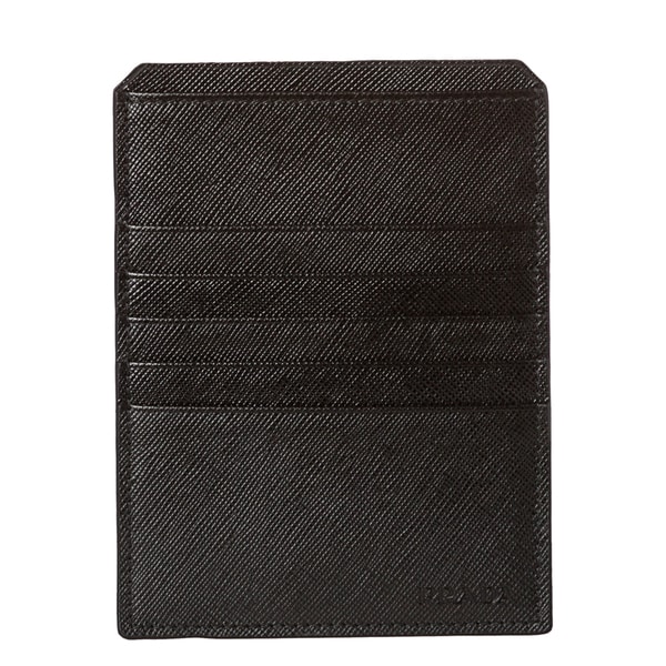 Prada Saffiano Leather Card Case - 15456833 - Overstock.com ...