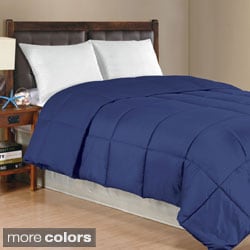 Solid Color Microfiber Down Alternative Comforter