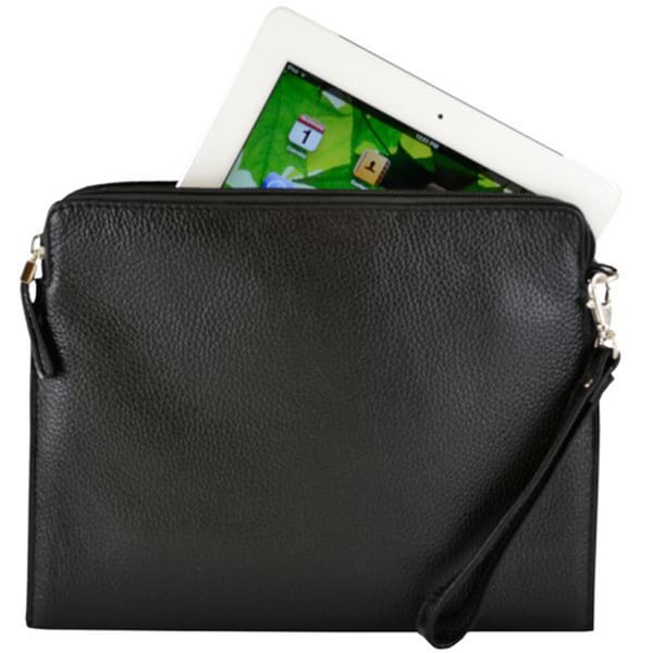 Alicia Klein Black Tablet Sleeve/ Wristlet