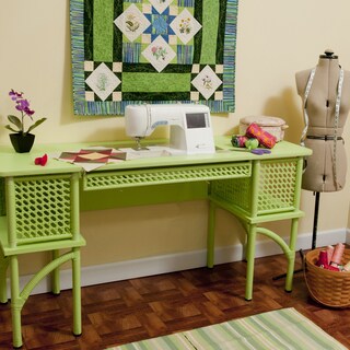 Sewing Rite Pistachio Green Sewing Storage Cabinet