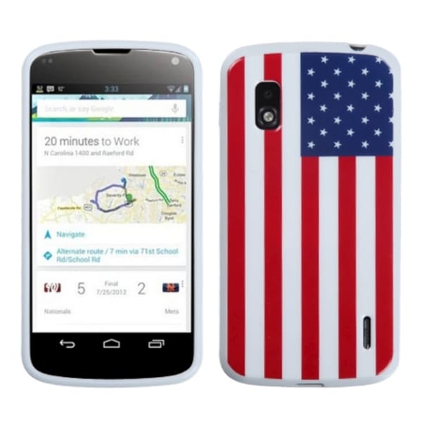 BasAcc United States National Flag Candy Skin Case for LG E960 Nexus 4