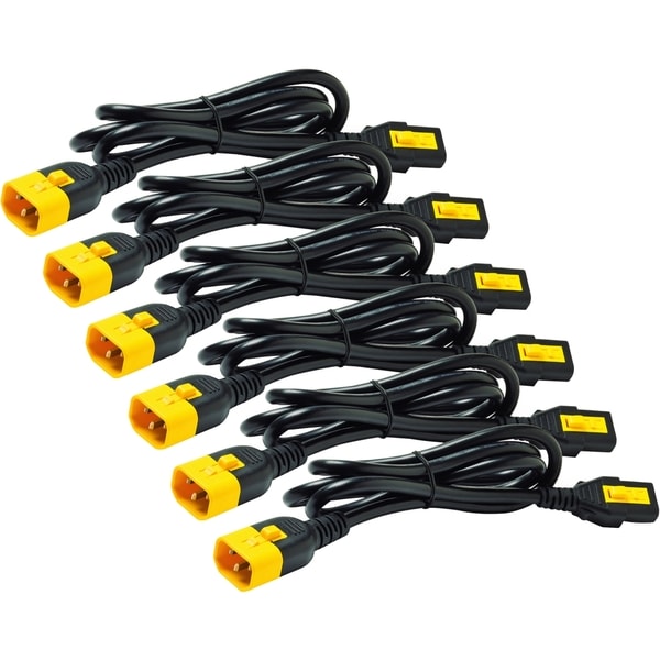 APC Power Cord Kit (6 ea), Locking, C13 to C14, 0.6m, North America