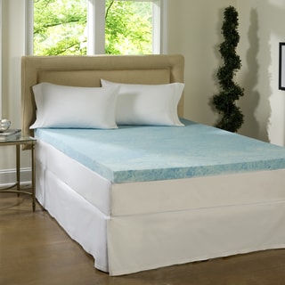 Beautyrest 4-inch Flat Gel Memory Foam Mattress Topper