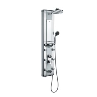 Buy  Blue Ocean Aluminum Shower Panel Tower with Rainfall Shower Head, Mist Nozzles, Handheld Shower Head and Tub Spout
