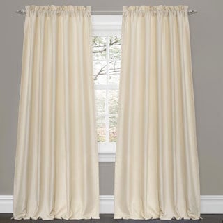 Lush Decor Lucia Ivory 84-inch Curtain Panel Pair