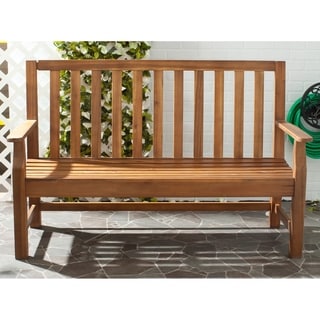 Safavieh Outdoor Living Indaka Natural Acacia Wood Bench