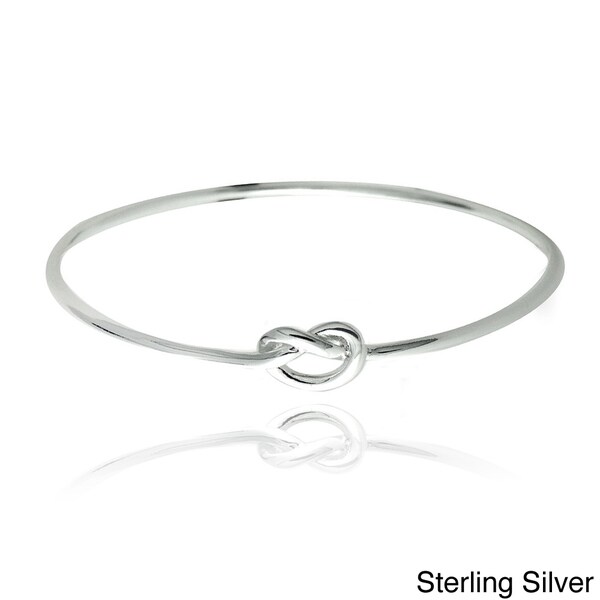 Sterling-Silver-Mondevio-Silver-Polished-Love-Knot-Bangle-Bracelet ...