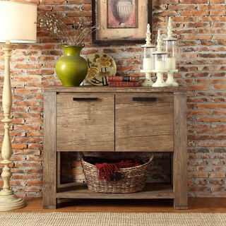 Price Aquify INSPIRE Q Catalpa Walnut Finish Weathered Console