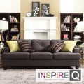 Middleton Collection Charcoal Linen Tufted Sloped Arm Sofa