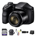 Sony Cyber-shot DSC-H200 20.1MP Black Digital Camera 8GB Bundle