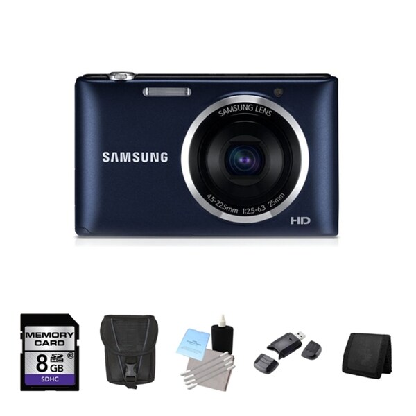 Samsung ST72 16.2MP Black Digital Camera 8GB Bundle