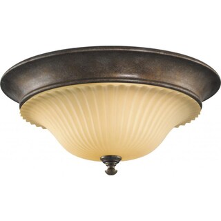 Somerset British Bronze One-Light Flush Mount Fixture