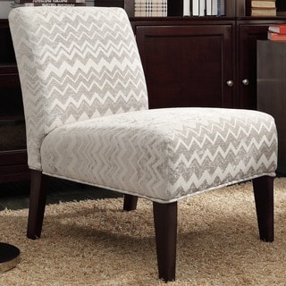 See Reviews INSPIRE Q Peterson Grey Chevron Slipper Chair