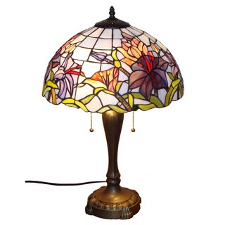 Amora Lighting Tiffany Style Floral Table Lamp