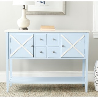 @@@ >  Safavieh Adrienne Light Blue/ White Storage Sideboard