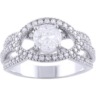 Beverly Hills Charm 14k Gold 1ct TDW Diamond Engagement Ring (H-I, SI1-SI2)