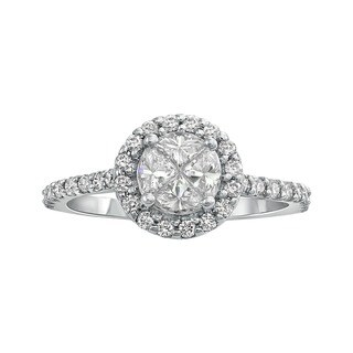 Beverly Hills Charm 14k Gold 3/4ct TDW Diamond Engagement Ring (H-I, SI1-SI2)