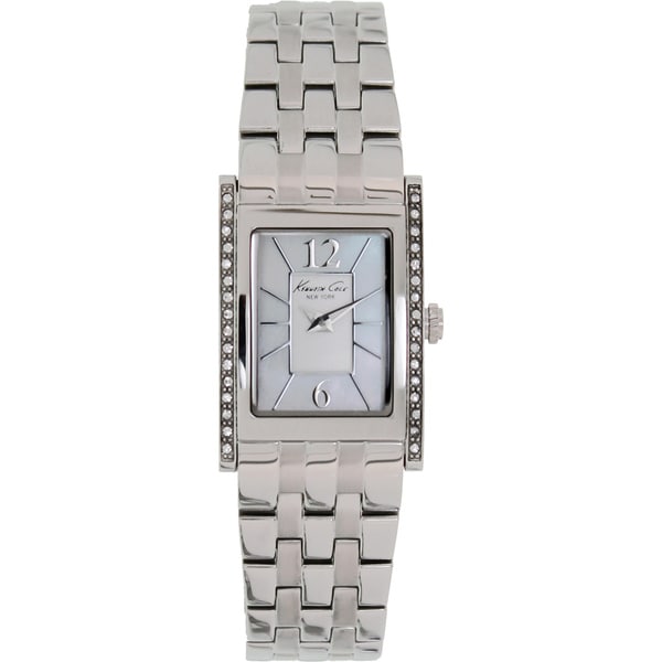 Kenneth Cole Women's KC4874 Silver Stainless Steel Analog Quartz Watch with Silver Dial