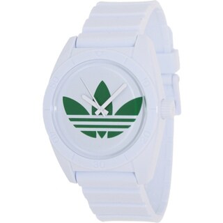 Adidas Men's Santiago ADH2822 White Plastic Quartz Watch with White Dial