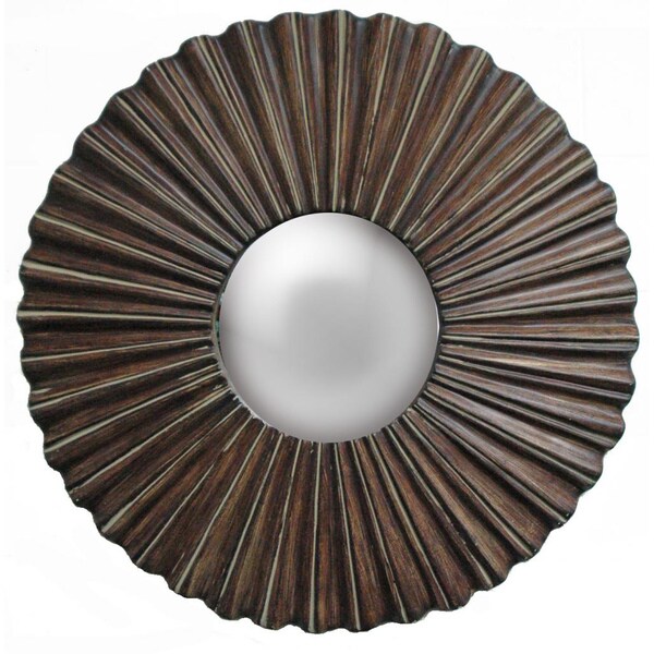 Contemporary Decorative Round Framed Mirror Overstock™ Shopping