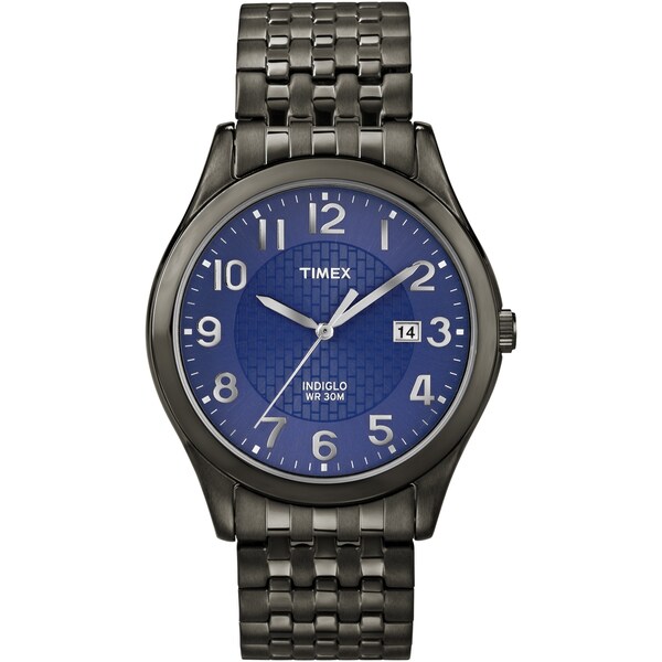 Shop Timex Men S Elevated Classics Black Expansion Band Watch Free