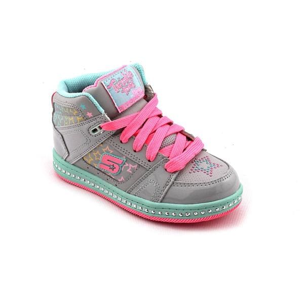 Twinkle Toes By Skechers Girl's Youth 'Cherished' Leather Athletic Shoes