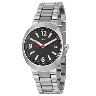 Rado Men's 'D-Star' Ceramos Black Dial Swiss Quartz Watch