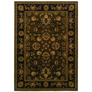 Great Prices Traditional Brown/ Black Area Rug (9'10 x 12'10)