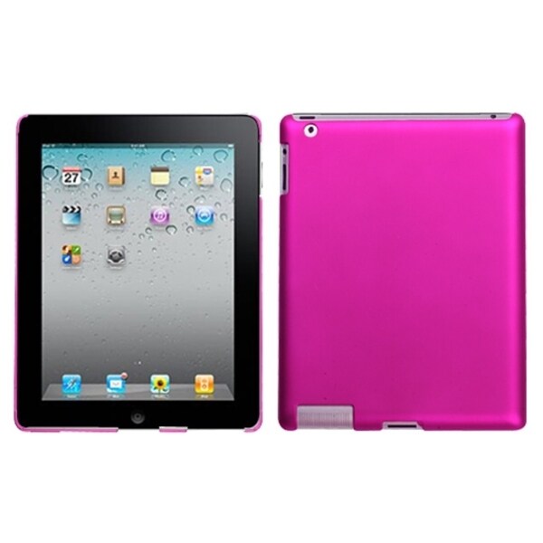 INSTEN Titanium Hot Pink Back Tablet Case Cover for Apple iPad 1/ 2/ 4 15498926 Overstock