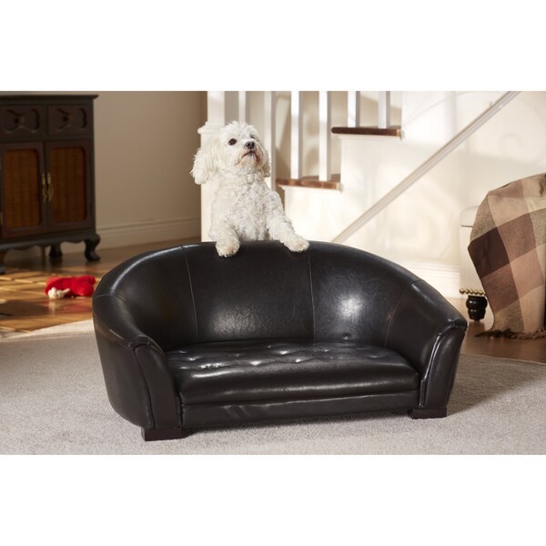 Enchanted Home Pet Artemis Faux Leather Pet Sofa - 15498989 ...