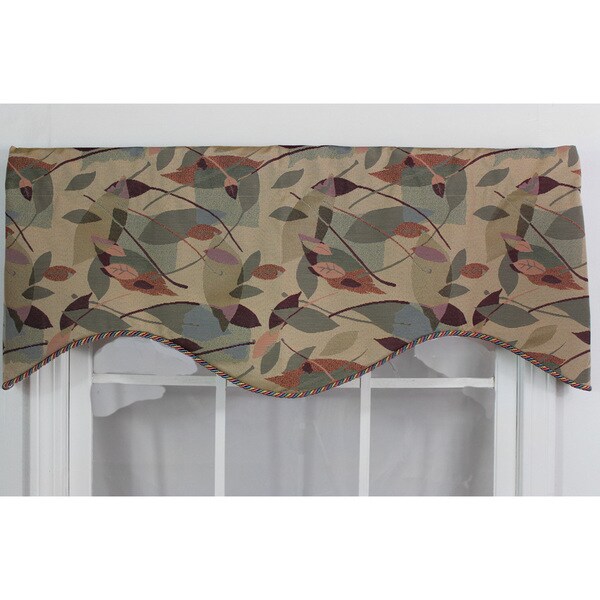 Tropical Leaves Mauve Cornice Valance Overstock™ Shopping Great