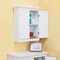 Bayfield White Finish  Cabinet With Shutter Doors by Elegant Home Fashions