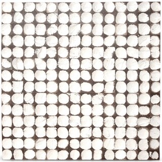 [1] Jeffan White Patina Coconut Wall Tile (17"x17")
