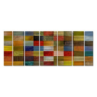 Low Price Michelle Calkins 'Eye Candy' Metal Wall Art 7-piece Set