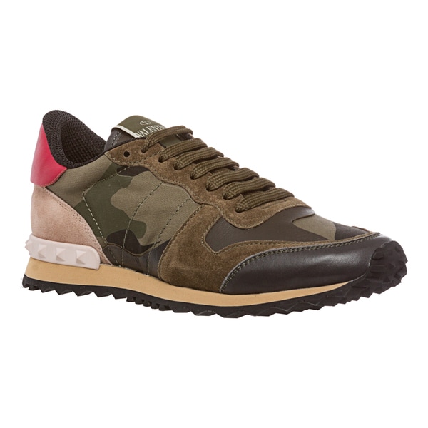Valentino Women&#39;s &#39;Rockstud&#39; Camo Print Sneakers - 15510206 - www.bagssaleusa.com Shopping - Top Rated ...