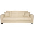 Portfolio Turco Convert-a-Couch� Cream Renu Leather Futon Sofa Sleeper