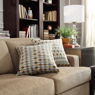 Buy Cheap INSPIRE Q Clybourn 18-inch Toss Diamond Impressions Accent Pillow (Set of 2)