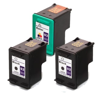 HP 92 (C9362WN) + 93 (C9361WN) Black+Color Compatible Ink Cartridge (Pack of 3)
