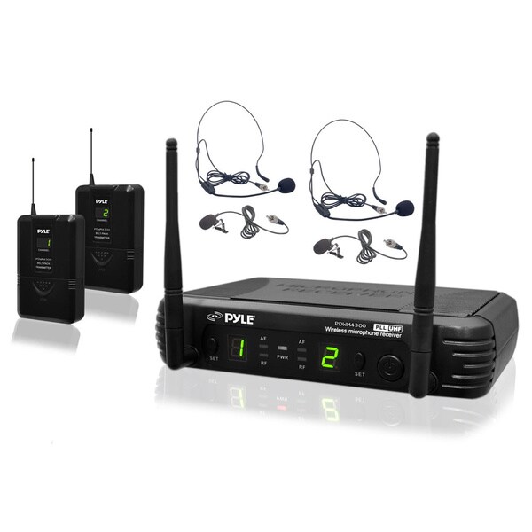 pyle pdwm3400 microphone system with 2 pack pyle pdwm3400 microphone system with 2 pack