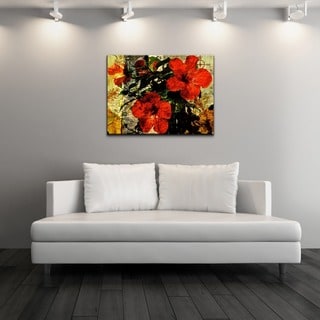Alexis Bueno 'Tropical Hibiscus' Canvas Wall Art