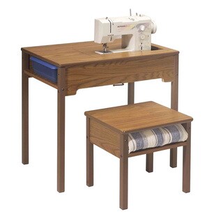 Sewing Rite Model 453 Space Saver School Sewing Desk with Insert System and Storage Shelf