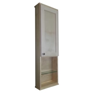 Now Sale Shaker Series 42-inch Natural Finish 5.5-inch Deep Inside Open Shelf On The Wall Cabinet