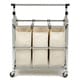 Seville Classics 3-bag Laundry Sorter Cart 