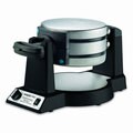 Waring Pro Black Double Belgian Waffle Maker