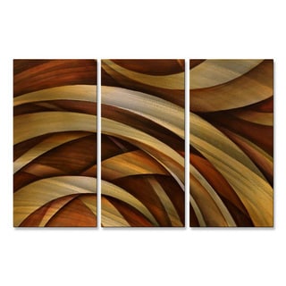 Online Specials  Michael Lang 'Tri Fold Ribbon' Metal Wall Decor 3-piece Set