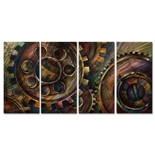 Low Price Michael Lang 'Methodical' Metal Wall Art 4-piece Set